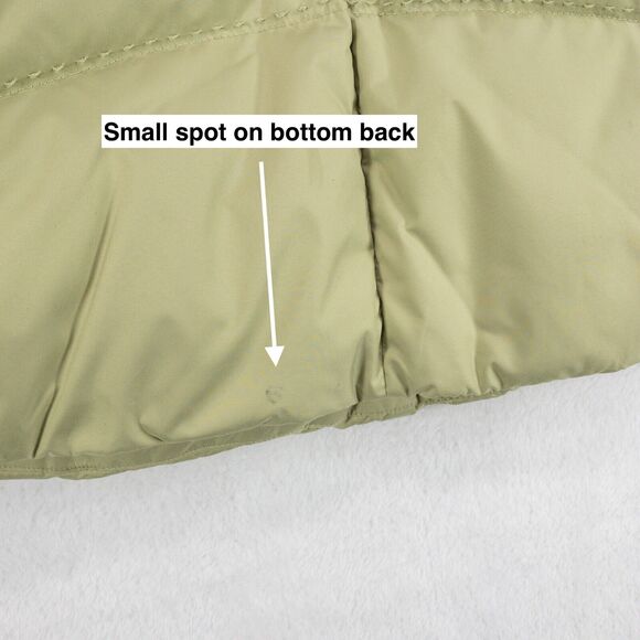 Eddie Bauer Vest Womens LP Puffer Premium Goose Down Olive Green Jacket - Picture 10 of 10